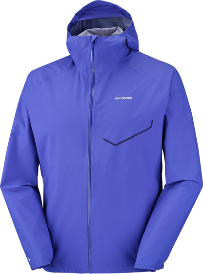 Salomon Bonatti Waterproof Mens Running Jacket - Blue