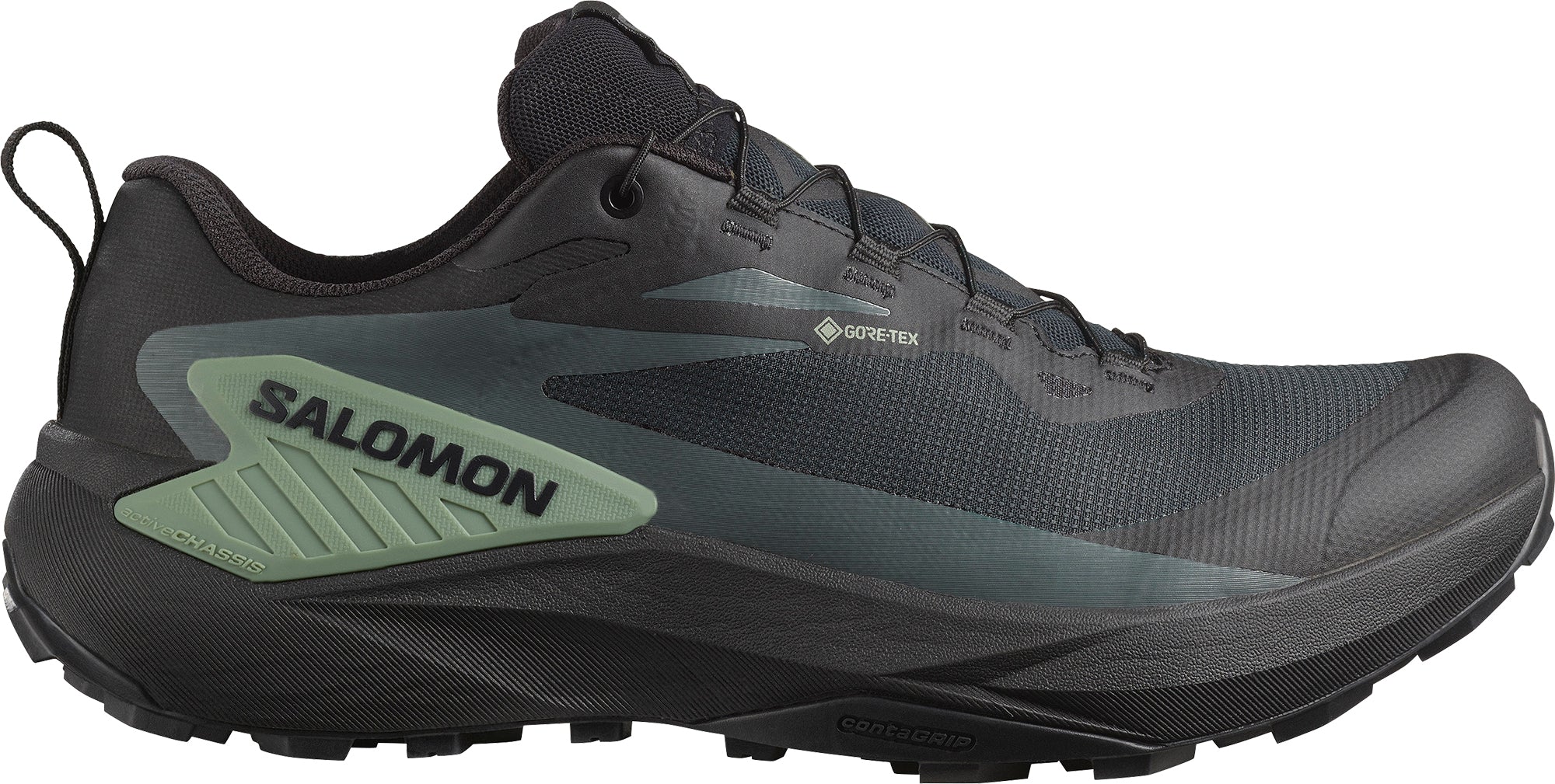 Salomon Genesis GORE TEX Mens Trail Running Shoes Black Start Fitness