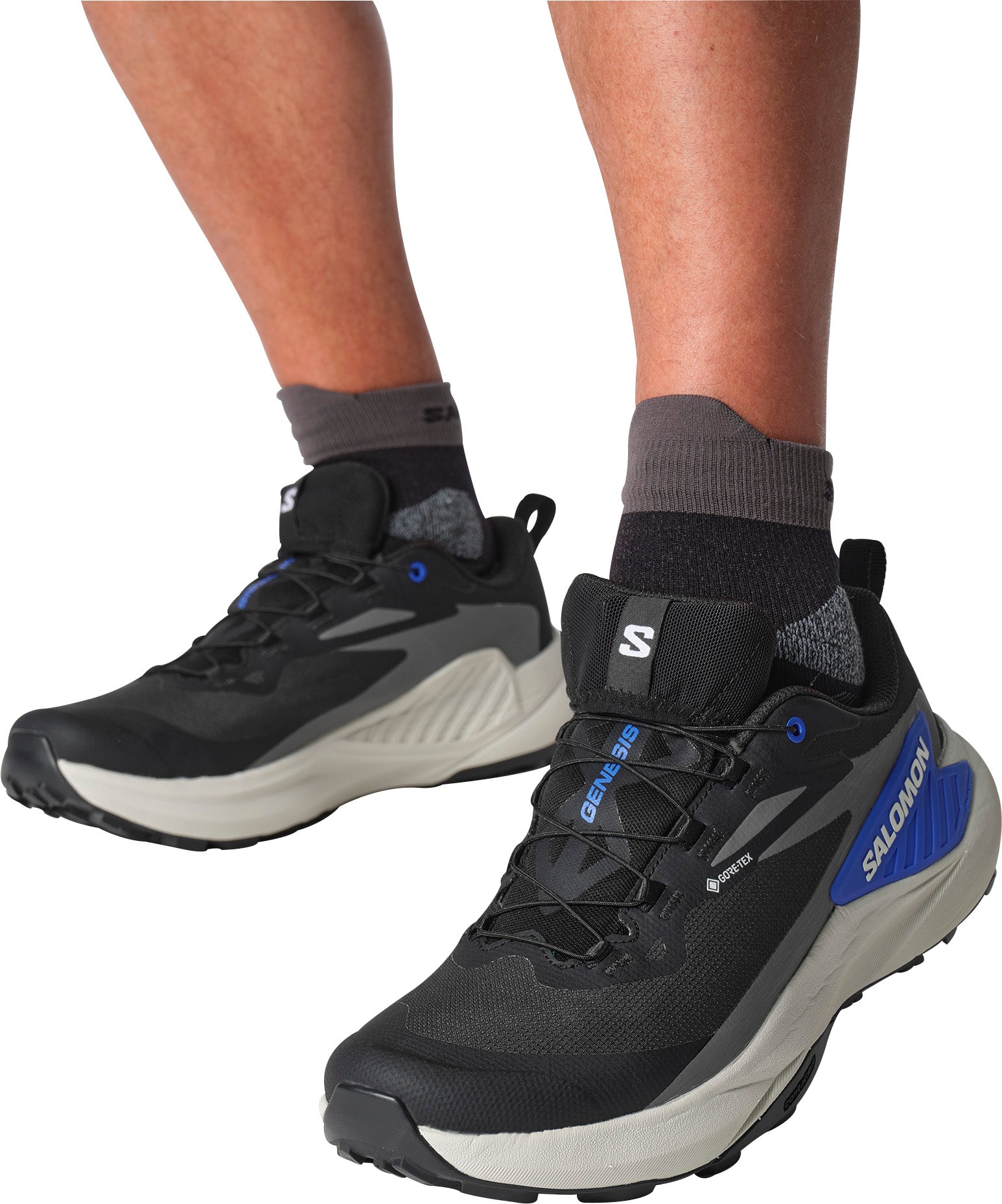 Salomon Genesis GORE-TEX Mens Trail Running Shoes - Black – Start