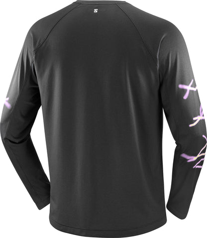 Salomon SHAKEout Core Graphic Long Sleeve Mens Running Top - Black