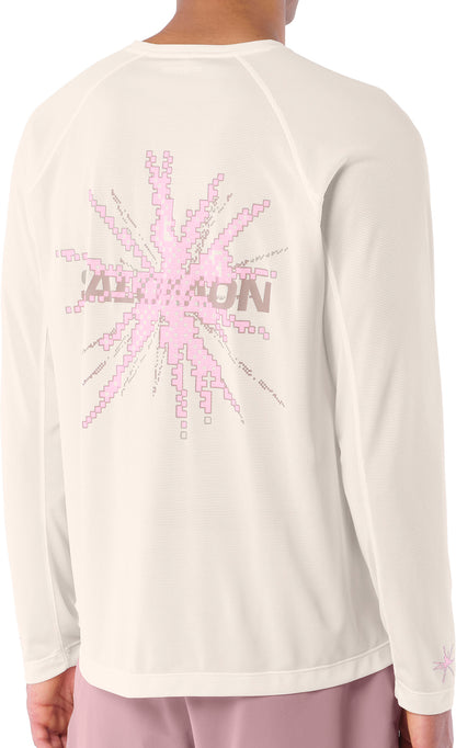 Salomon SHAKEout Core Graphic Long Sleeve Mens Running Top - White