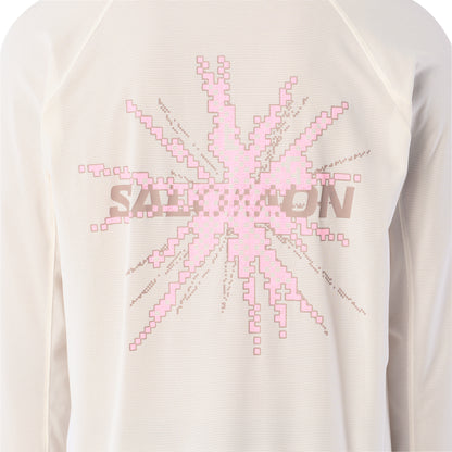 Salomon SHAKEout Core Graphic Long Sleeve Mens Running Top - White