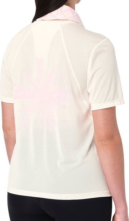 Salomon SHAKEout Core Graphic Short Sleeve Womens Running Top - White