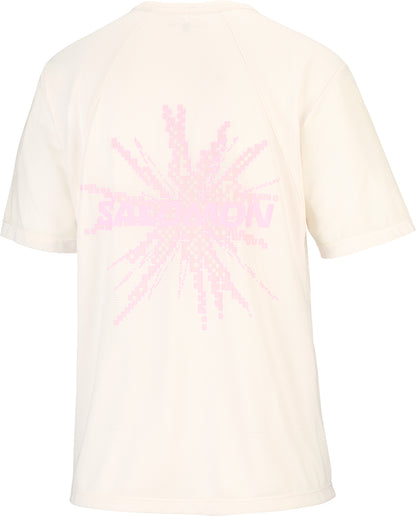 Salomon SHAKEout Core Graphic Short Sleeve Womens Running Top - White