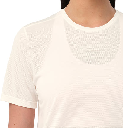 Salomon SHAKEout Core Graphic Short Sleeve Womens Running Top - White