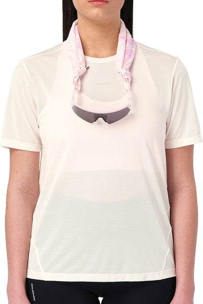 Salomon SHAKEout Core Graphic Short Sleeve Womens Running Top - White