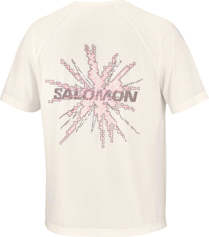 Salomon SHAKEout Core Graphic Short Sleeve Mens Running Top - White