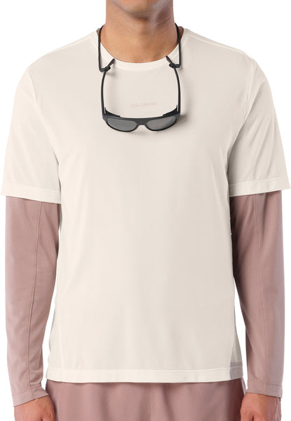 Salomon SHAKEout Core Graphic Short Sleeve Mens Running Top - White