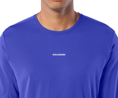 Salomon SHAKEout Core Long Sleeve Mens Running Top - Blue