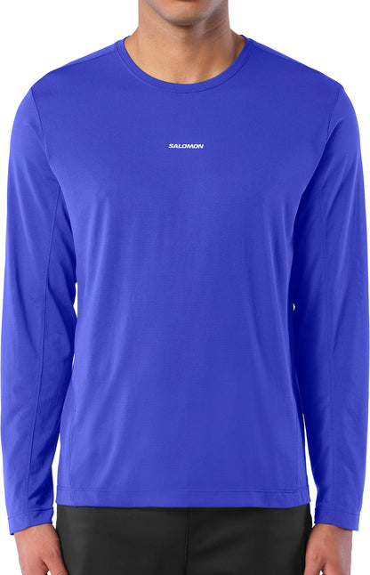 Salomon SHAKEout Core Long Sleeve Mens Running Top - Blue