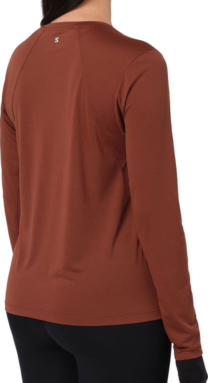 Salomon SHAKEout Core Long Sleeve Womens Running Top - Brown