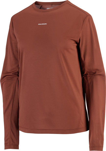 Salomon SHAKEout Core Long Sleeve Womens Running Top - Brown