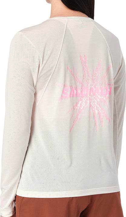 Salomon SHAKEout Core Long Sleeve Womens Running Top - White