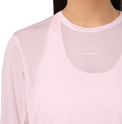 Salomon SHAKEout Core Long Sleeve Womens Running Top - Pink