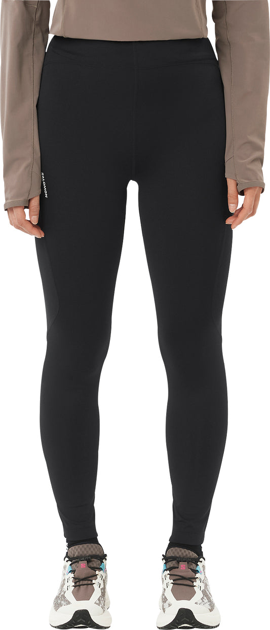 Salomon SHAKEout Core Womens Long Running Tights - Black