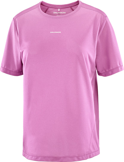Salomon SHAKEout Core Short Sleeve Womens Running Top - Pink