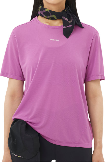 Salomon SHAKEout Core Short Sleeve Womens Running Top - Pink