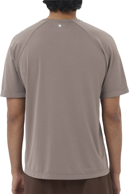 Salomon SHAKEout Core Short Sleeve Mens Running Top - Brown