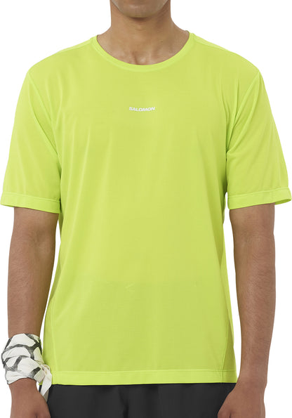 Salomon SHAKEout Core Short Sleeve Mens Running Top - Green