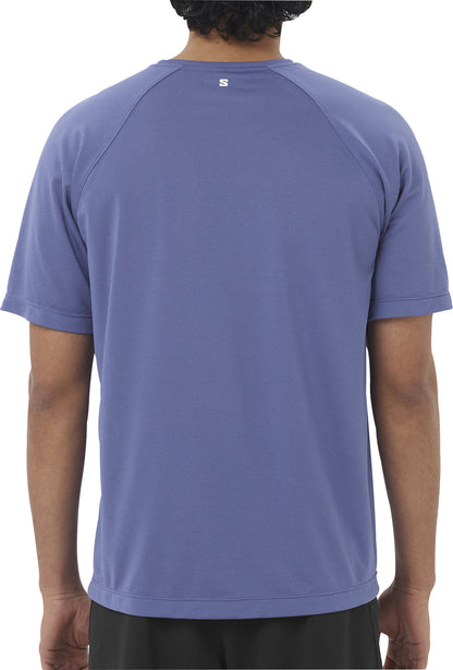 Salomon SHAKEout Core Short Sleeve Mens Running Top - Blue