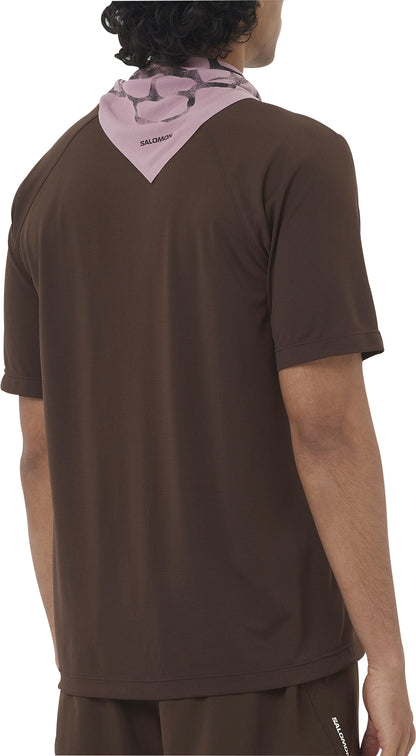 Salomon SHAKEout Core Short Sleeve Mens Running Top - Brown