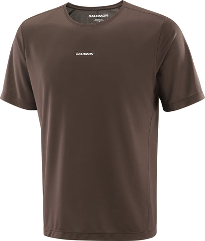 Salomon SHAKEout Core Short Sleeve Mens Running Top - Brown