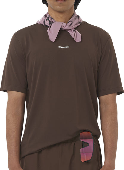 Salomon SHAKEout Core Short Sleeve Mens Running Top - Brown