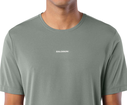 Salomon SHAKEout Core Short Sleeve Mens Running Top - Grey