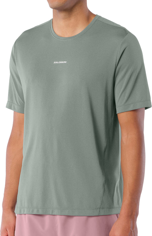 Salomon SHAKEout Core Short Sleeve Mens Running Top - Grey