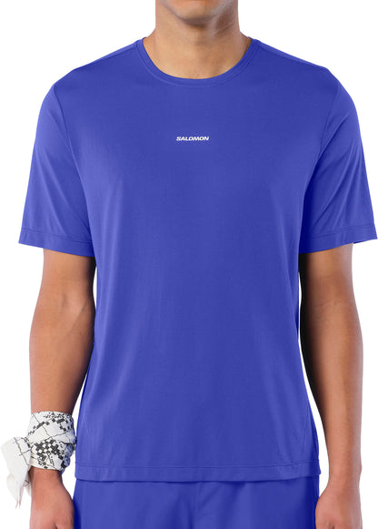 Salomon SHAKEout Core Short Sleeve Mens Running Top - Blue