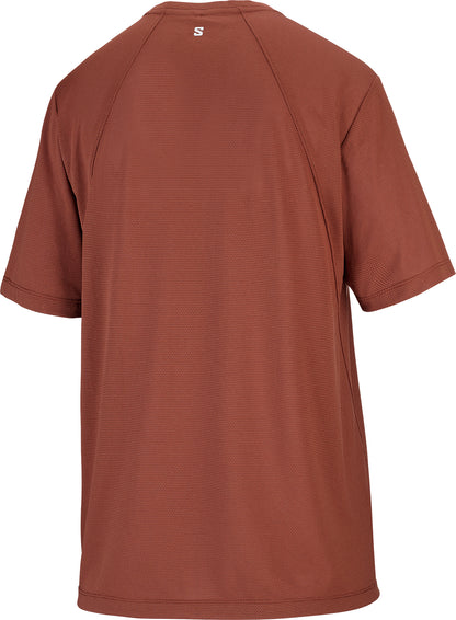 Salomon SHAKEout Core Short Sleeve Womens Running Top -Brown