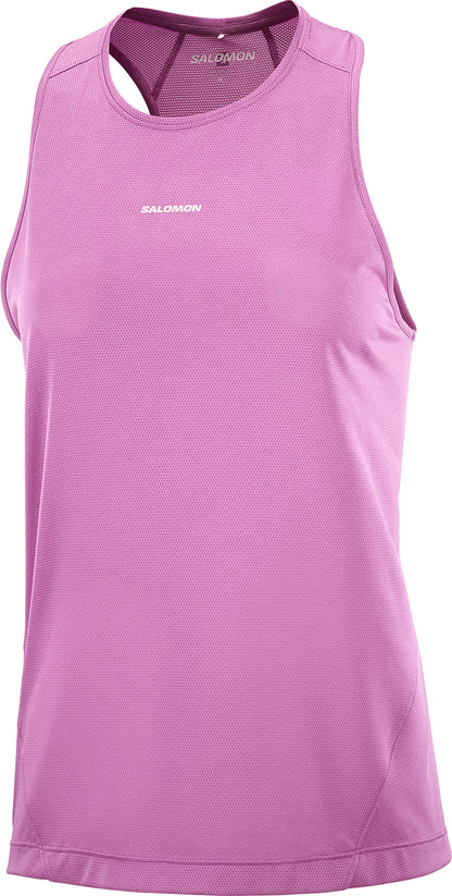 Salomon SHAKEout Core Womens Running Vest Tank Top - Purple