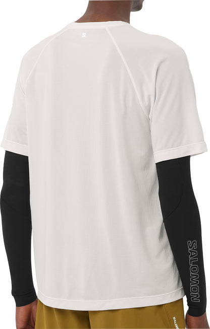 Salomon SHAKEout Core Short Sleeve Mens Running Top - White