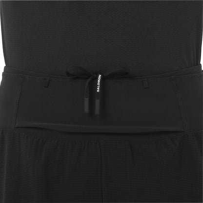 Salomon 5 Inch Sense Aero Trail 2 in 1 Mens Running Shorts - Black