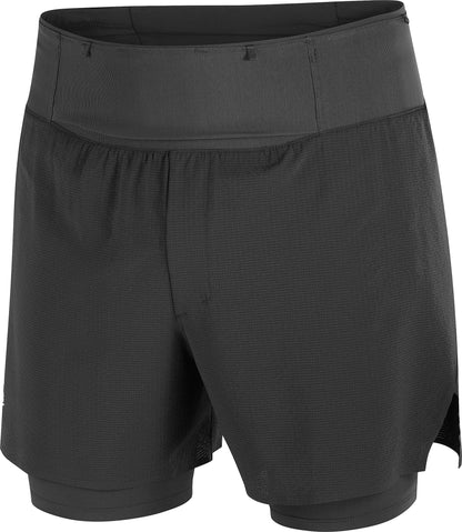 Salomon 5 Inch Sense Aero Trail 2 in 1 Mens Running Shorts - Black