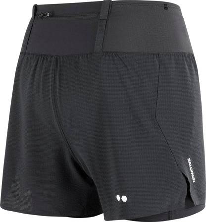 Salomon 5 Inch Sense Aero Trail 2 in 1 Womens Running Shorts - Black