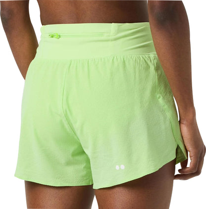 Salomon Sense Aero Stow 4 Inch Womens Running Shorts - Green