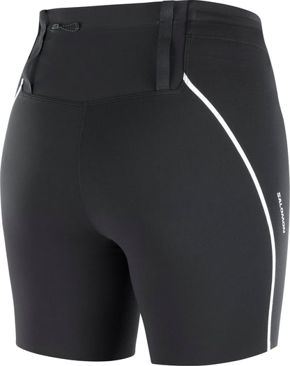 Salomon Sense Stow 6 Inch Womens Short Running Tights - Black