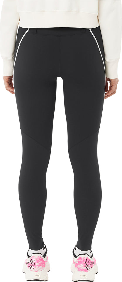 Salomon Stow Womens Long Running Tights - Black