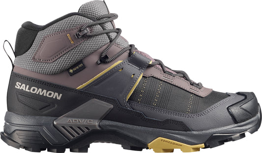 Salomon X Ultra 5 Mid GORE-TEX WIDE FIT Mens Walking Boots - Grey