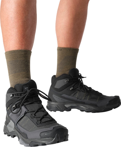 Salomon X Ultra 5 Mid GORE-TEX Mens Walking Boots - Black