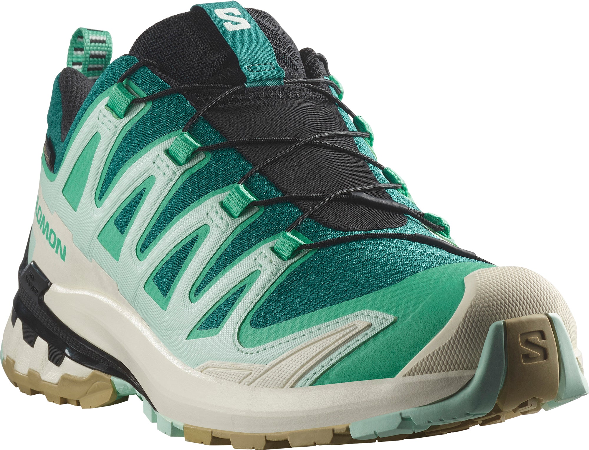 Salomon XA Pro 3D V9 GORE TEX Womens Trail Running Shoes Green Start Fitness