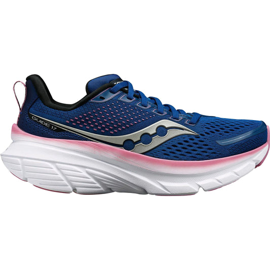 Saucony Guide 17 WIDE FIT Womens Running Shoes - Navy
