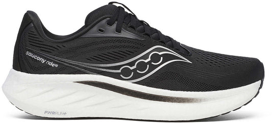 Saucony Ride 18 WIDE FIT Mens Running Shoes - Black