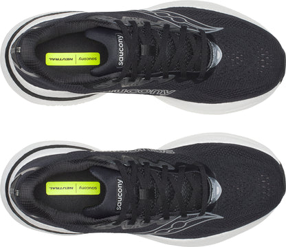 Saucony Ride 19 WIDE FIT Mens Running Shoes - Black