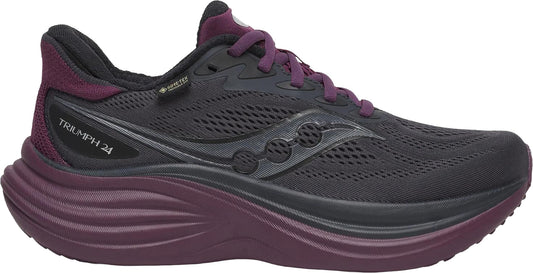 Saucony Triumph 24 GORE-TEX Womens Running Shoes - Black