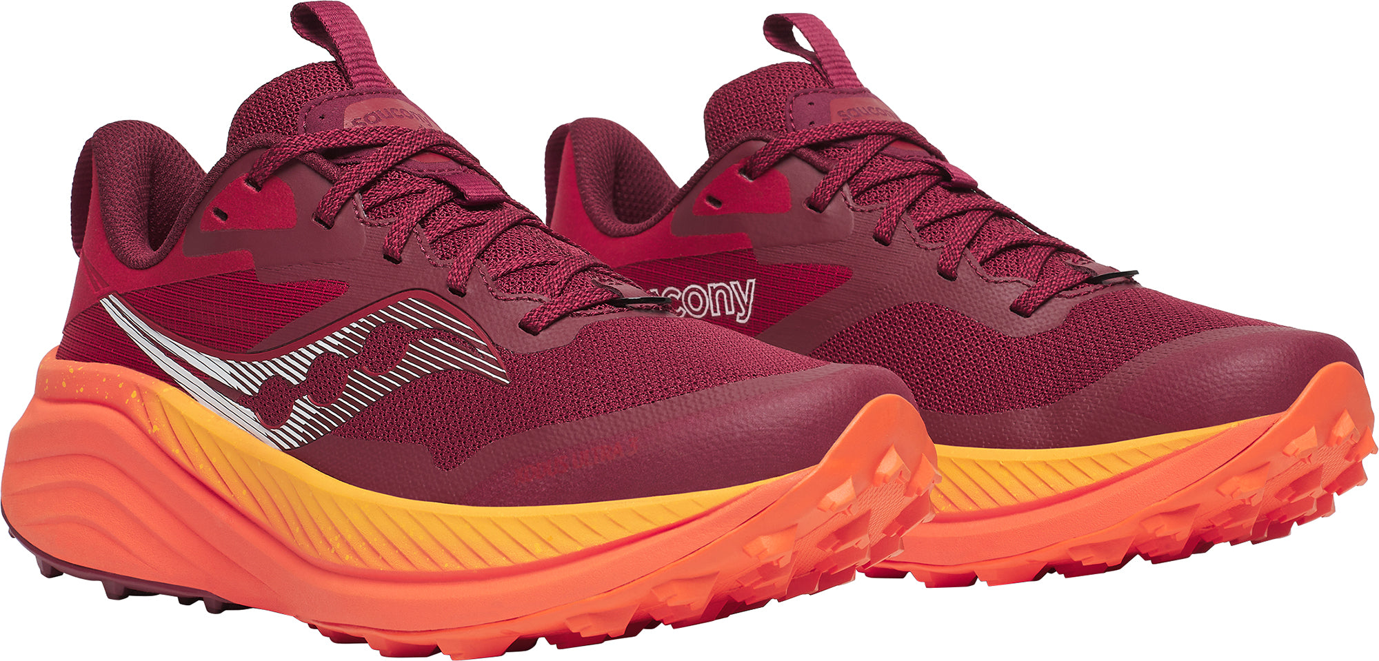 Saucony Xodus Ultra 3 Womens Trail Running Shoes Red
