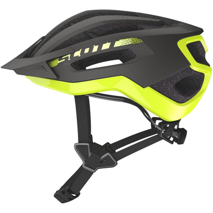 Scott Fuga Plus Rev Cycling Helmet - Dark Grey / Radium Yellow