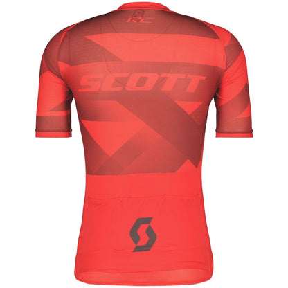 Scott RC Premium Climber Short Sleeve Mens Cycling Jersey - Red