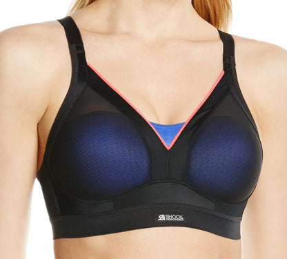 Shock Absorber Active Shaped Support Womens Sports Bra - Black